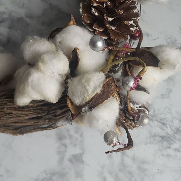 NWT Eve Christmas Cotton Wreath - Picture 2 of 9